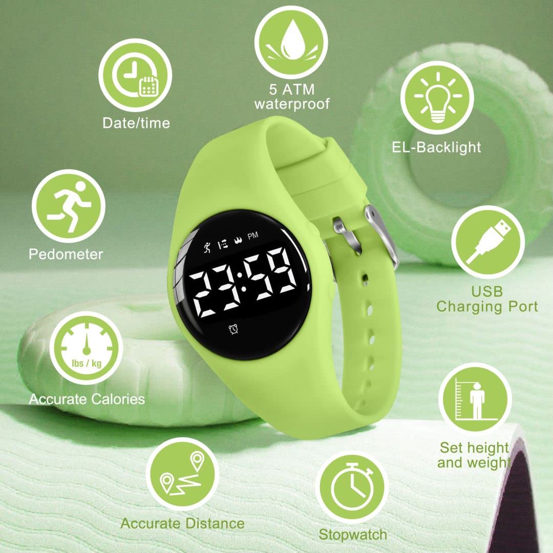 BEN NEVIS Children's Watch, Digital Sports Wrist Watch with Alarm Clock, Calories, Pedometer - Image 3