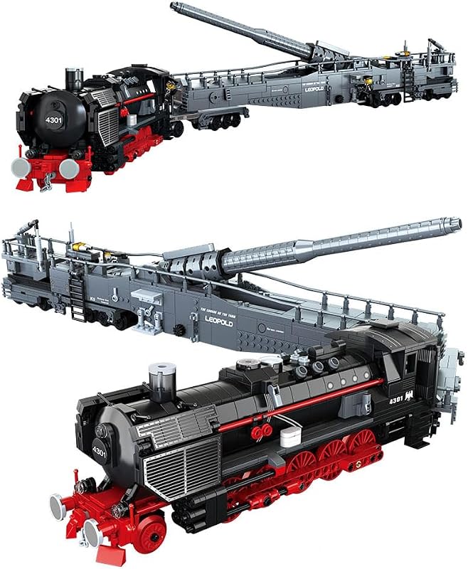 Tirff K5 Leopold Vonat Építőkészlet 1631 Darabos Technik Vasút Modell Sínekkel és Figurákkal Felnőtteknek és Tinédzsereknek