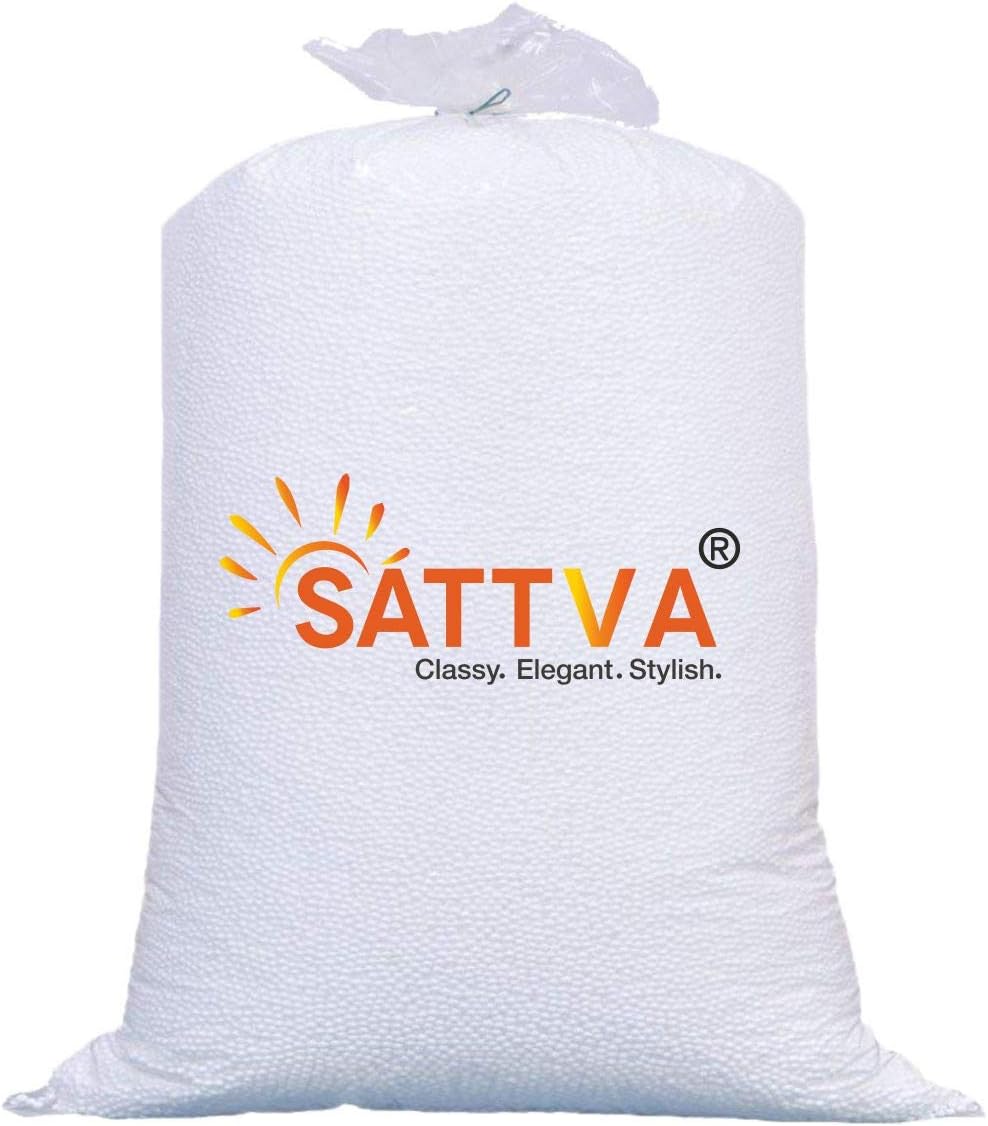 SATTVA Classy.Elegant.Stylish Beans Refill Pack 1 KG Fillers for Bean Bag