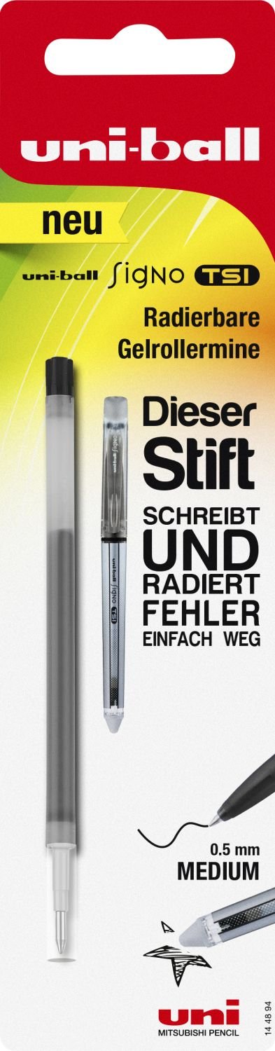 Mitsubishi Refillmine Für Uni-ball Signo TSI Gelroller - Radierbar, 0.5 Mm, Schwarz