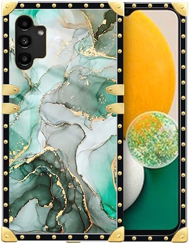 Funda compatible con Samsung Galaxy A13 5G, TPU suave de lujo y parte trasera de policarbonato duro para niñas y mujeres, funda protectora a prueba