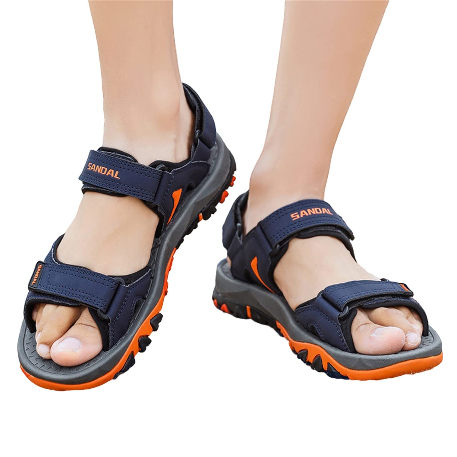 Sandalias de trekking para hombre, sandalias de verano para hombre, sandalias de playa ajustables antideslizantes, sandalias de senderismo con dedos abiertos, zapatos de verano, sandalias