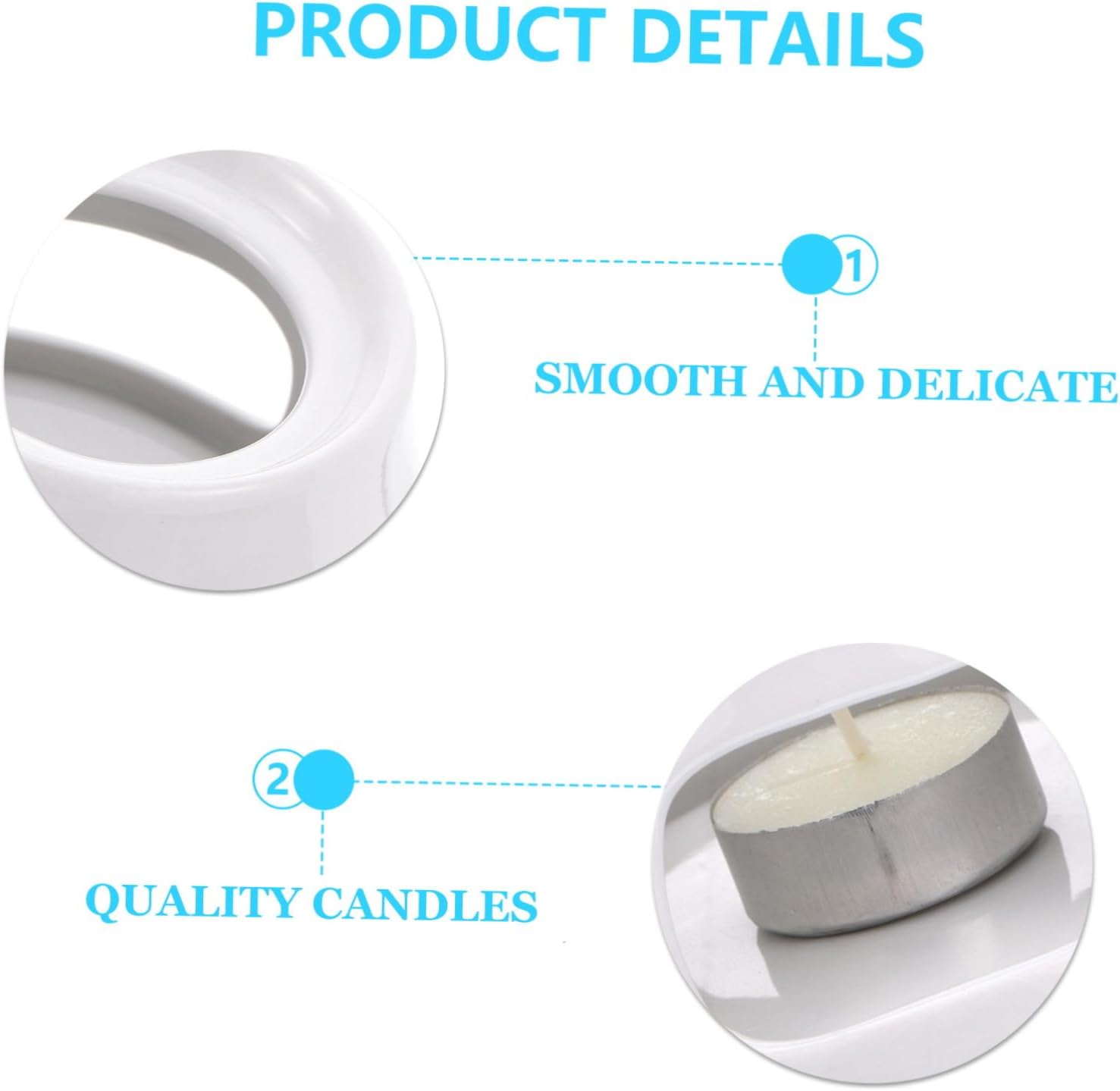 LABRIMP Ceramic Chocolate Fondue Pot Mini Home Warmer for Cheese Butter Capacity Heating for Parties Afternoon Tea Person Use