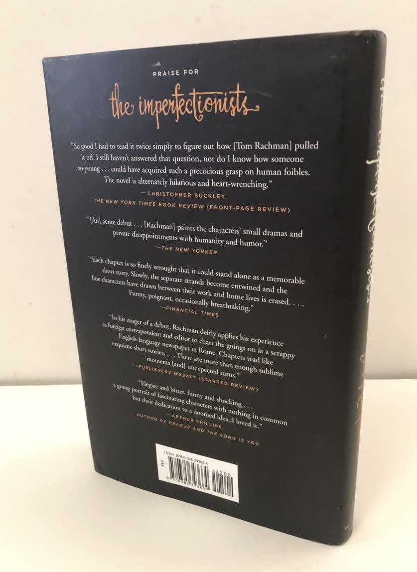 The Imperfectionists: A Novel Rachman, Tom - PT01