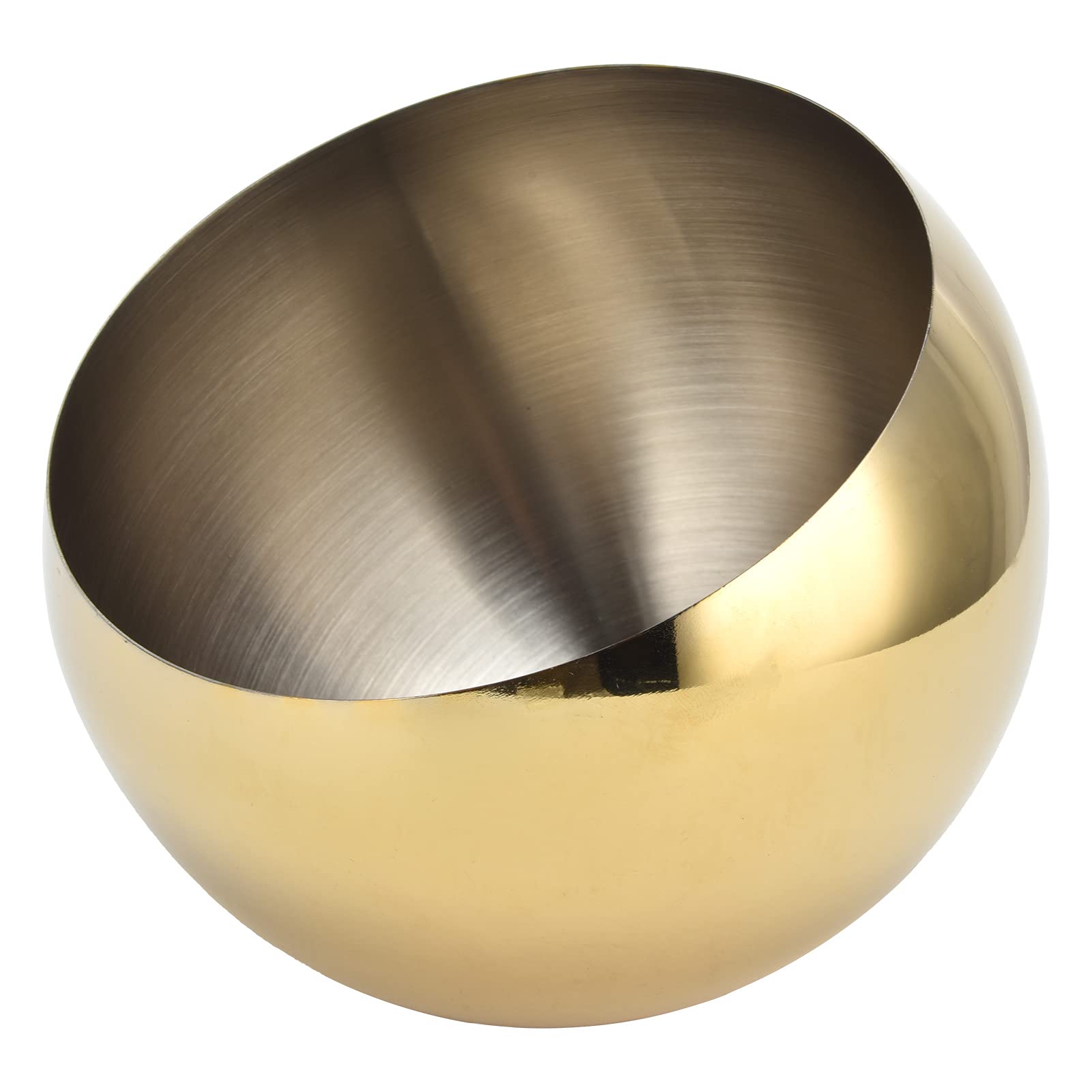 Brushed Metal Bowl, Stainless Steel Bowl, Oblique Sugar Bowl Clean and Hygienic Durable In Use Made Of 304 Stainless Steel for Serving Sugar Pepper Salt Spice (Medium)