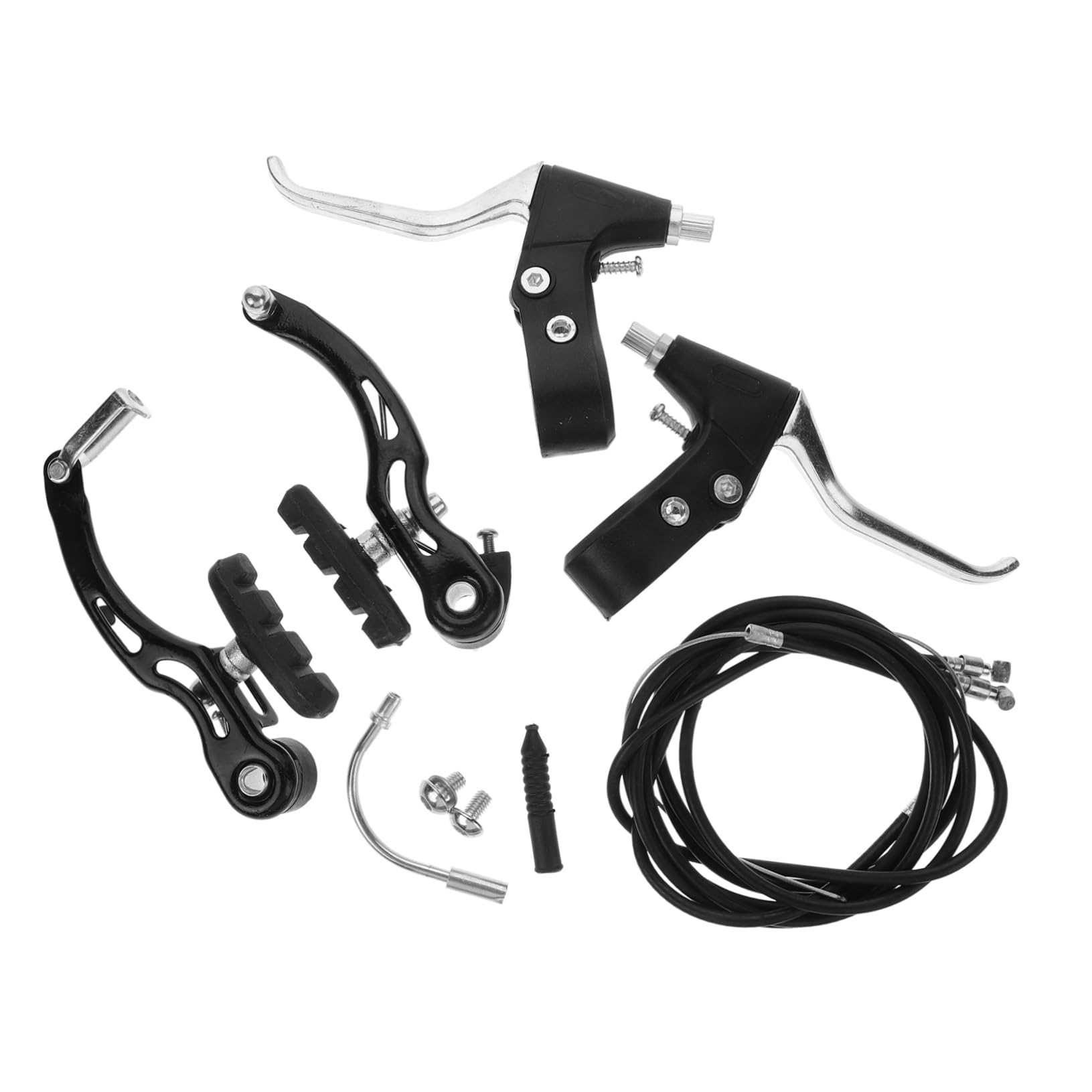 Abaodam Kit De Frenos para Bicicletas Manija De Freno Delantero y Trasero Tipo Fideo para Bicicletas De Montaña para y Terrenos Irregulares