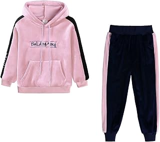 Jumpsuits for Kids Uk Toddler Baby Boys Girl Long-sleeved Hooded Long Sleeved Trouser Sports Casual Suit Cargo Trousers Cargo Trousers Kids Combat Trousers Painters Trousers UK Stock Sale