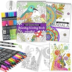 36 colors & Mandala & Animal Flowers