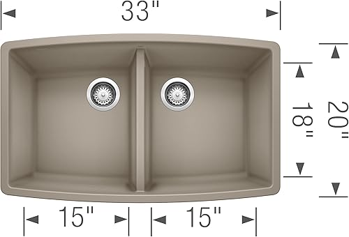 Miniatura 2 de Fregadero Blanco Performa Silgranit II Cascada., 441290