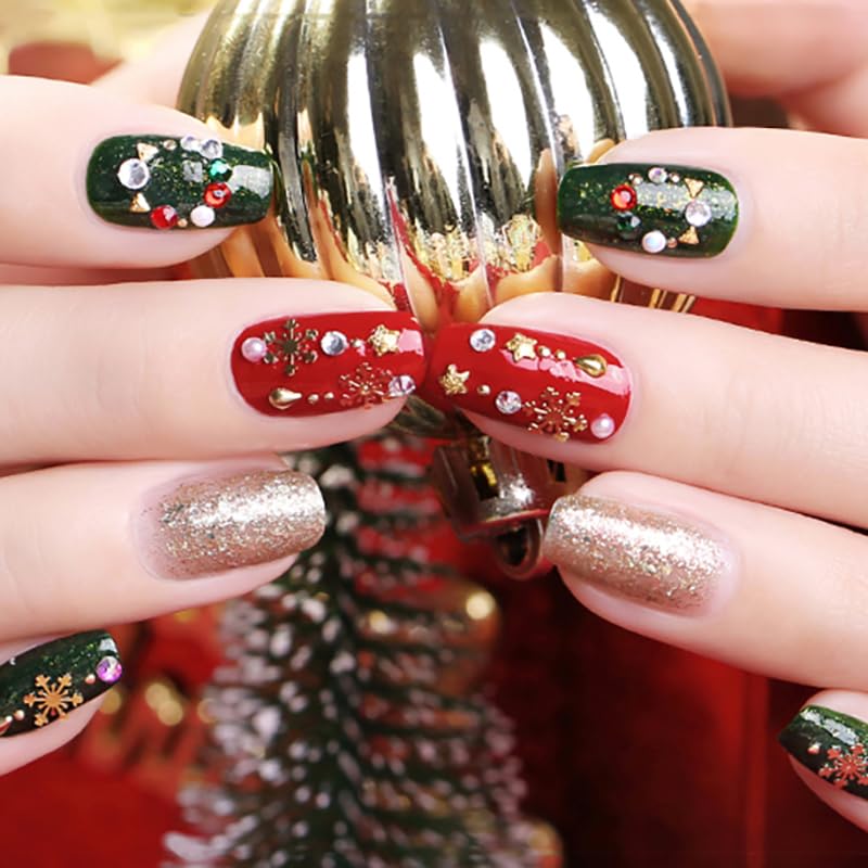 Amazon.com: CANNI 6Pcs 9ml Gel Nail Polish Set- White Glitter Gold