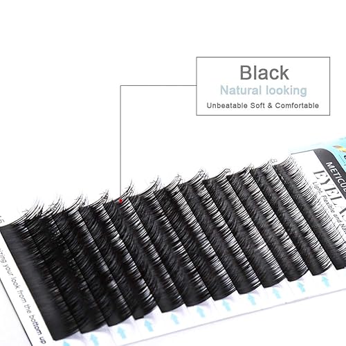 Miniatura 5 de Bella Hair - Extensiones de pestañas de visón real BCDJ Curl  Uso profesional de salón  Grosor 0006in volumen individual pestañas longitud