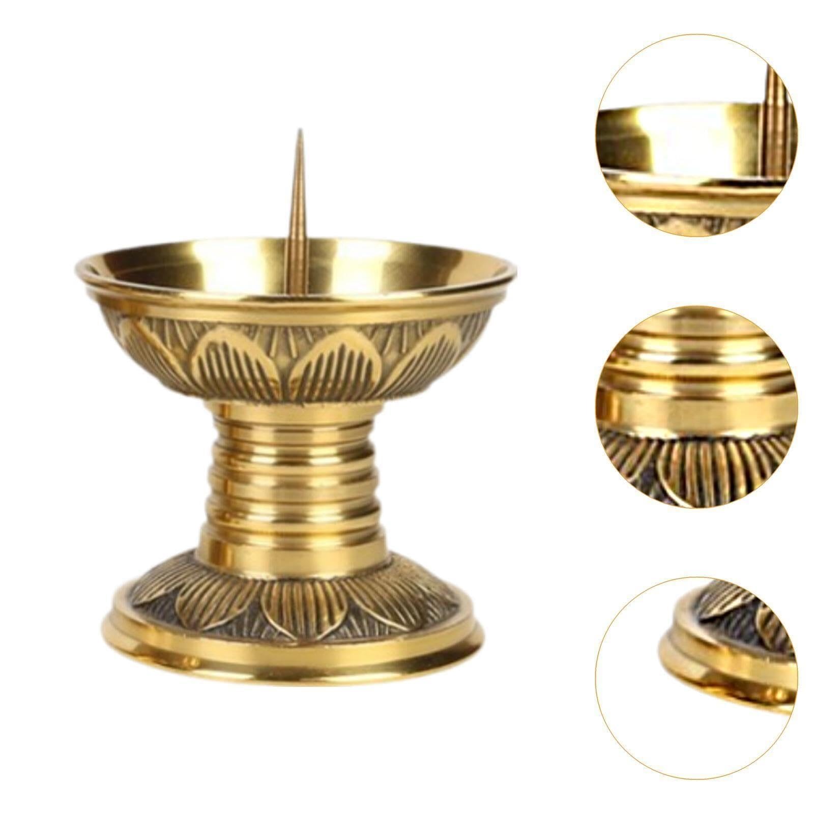 Portacandele a candelabro Portacandele in Ottone da 2 Pezzi Eleganti for Candele a Colonna Regali per la Nuova casa