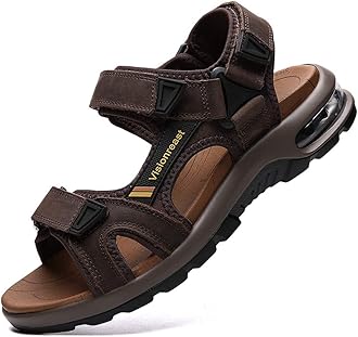 Mens Athletic Sandals Open Toe Hiking Outdoor Non-slip Sandals Air Cushion Sport Casual Beach Sandals