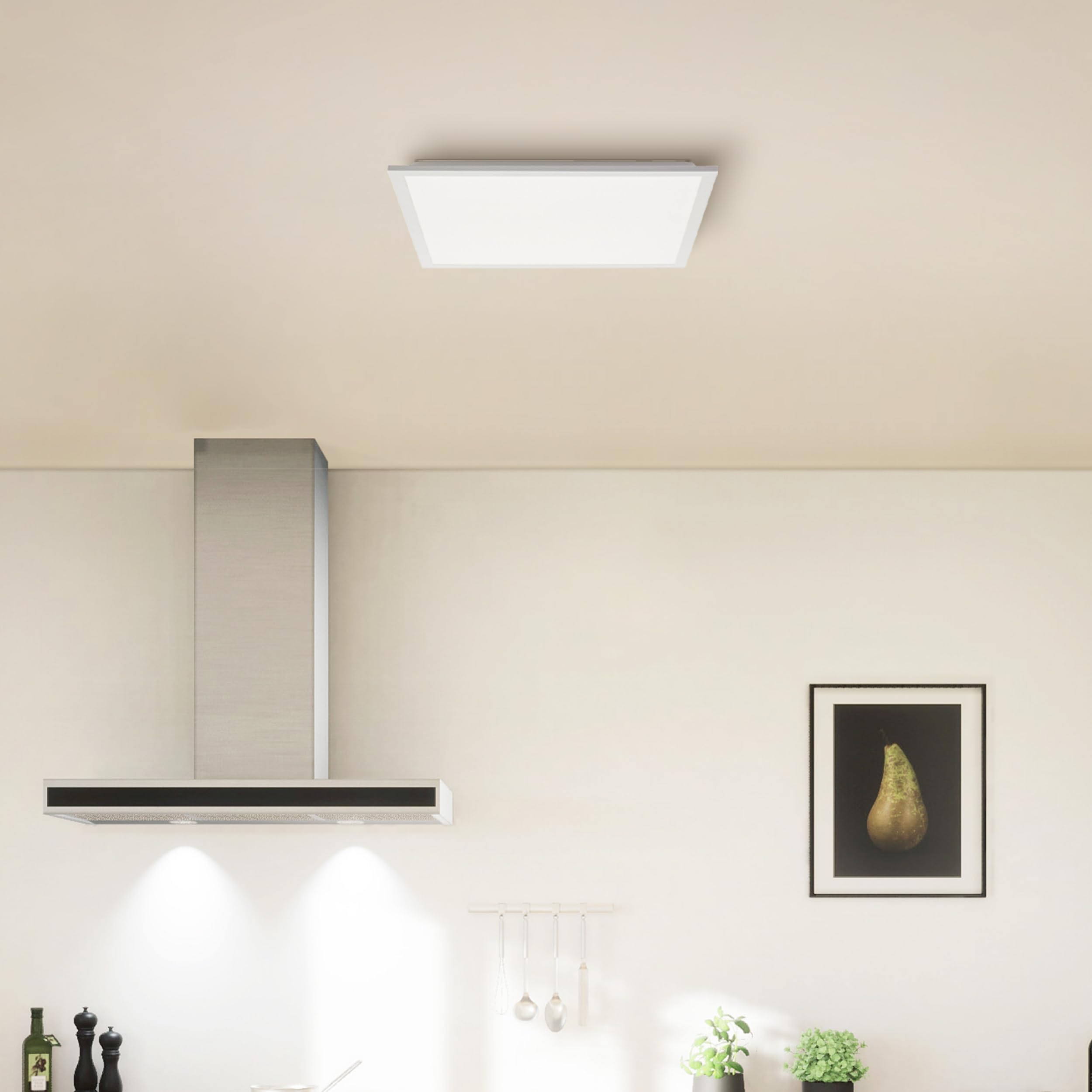 Lightbox Basic LED pannello a superficie | 45 x 45 cm | pannello a parete e | Pannello da soffitto a LED, 45x45 cm, 2800 lm, 4000 K, alluminio, bianco