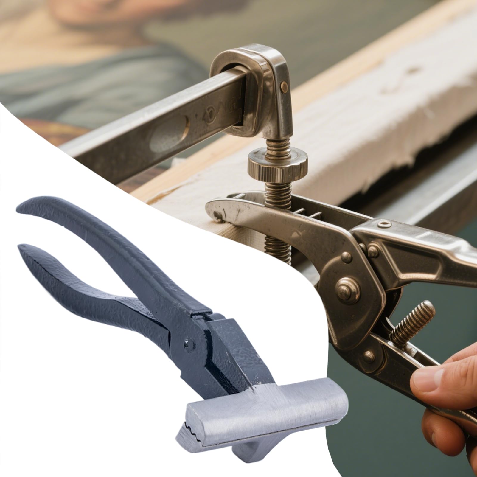 Canvas Stretcher Pliers, Heavy Duty Oil Painting Tool, Framing Tightening Pliers, 19x8cm for Professionals and Beginners in Art Galleries Professionals Seeking