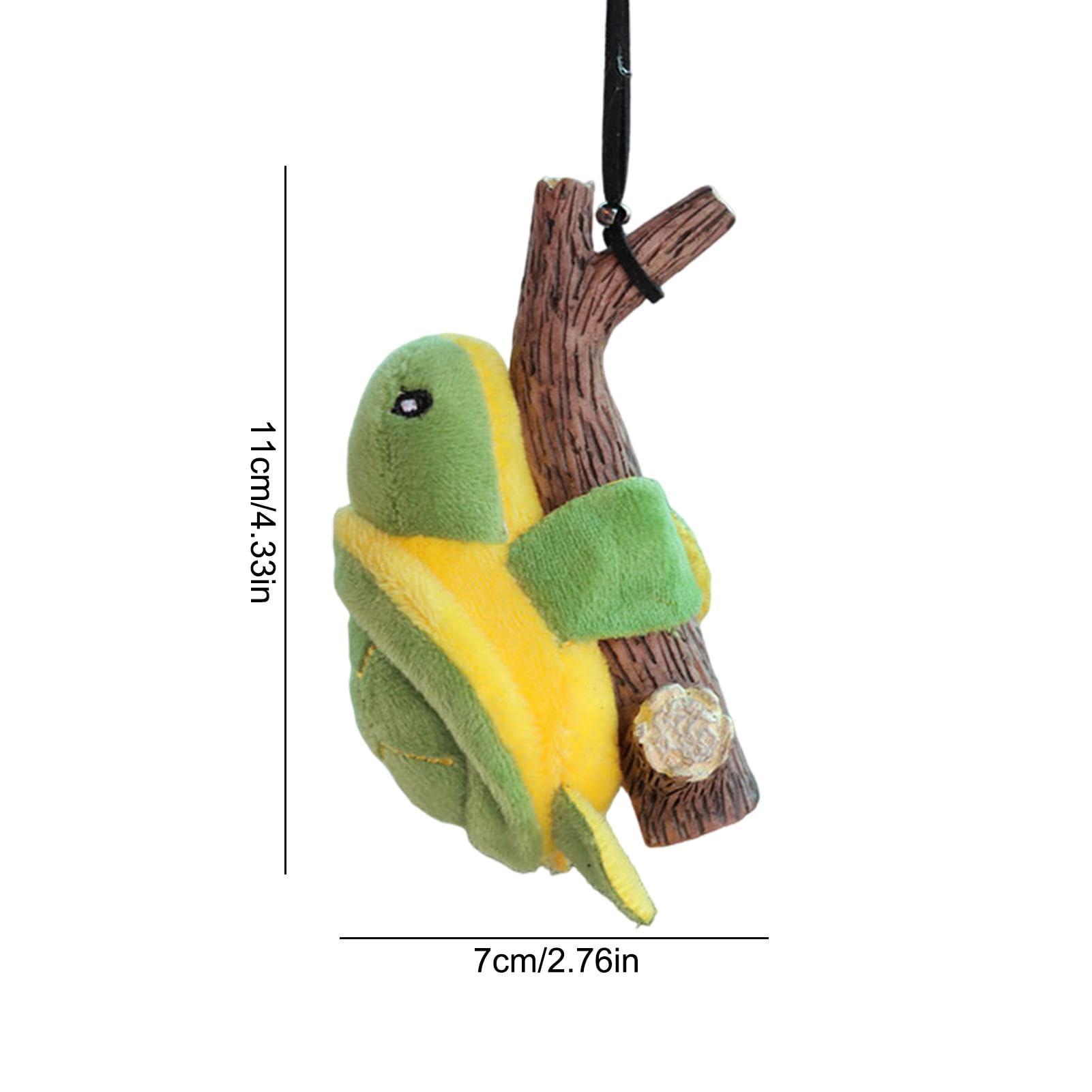Peluche Pendentif Rétroviseur Voiture - Panda Et Tortue Mignons, Décoration Intérieur Auto Douce