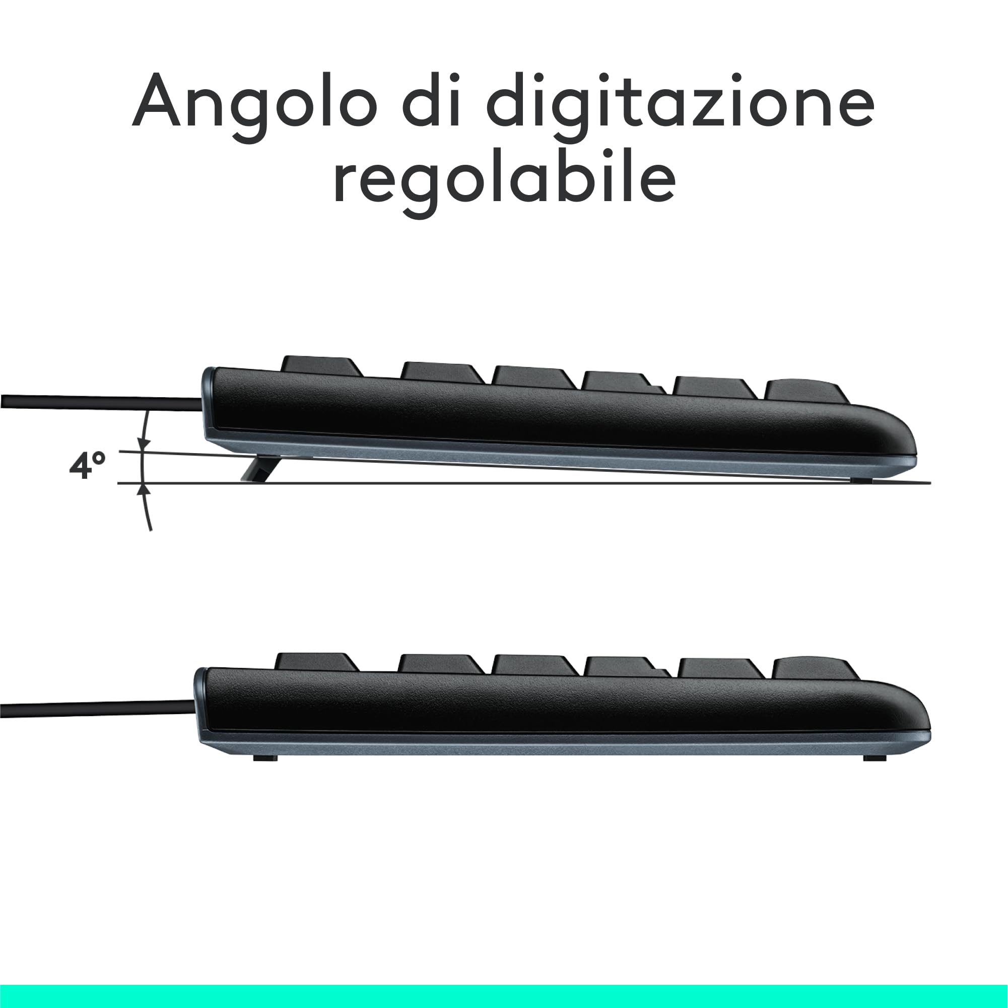 Logitech MK120 Combo Tastiera e Mouse con Filo per Windows, Nero