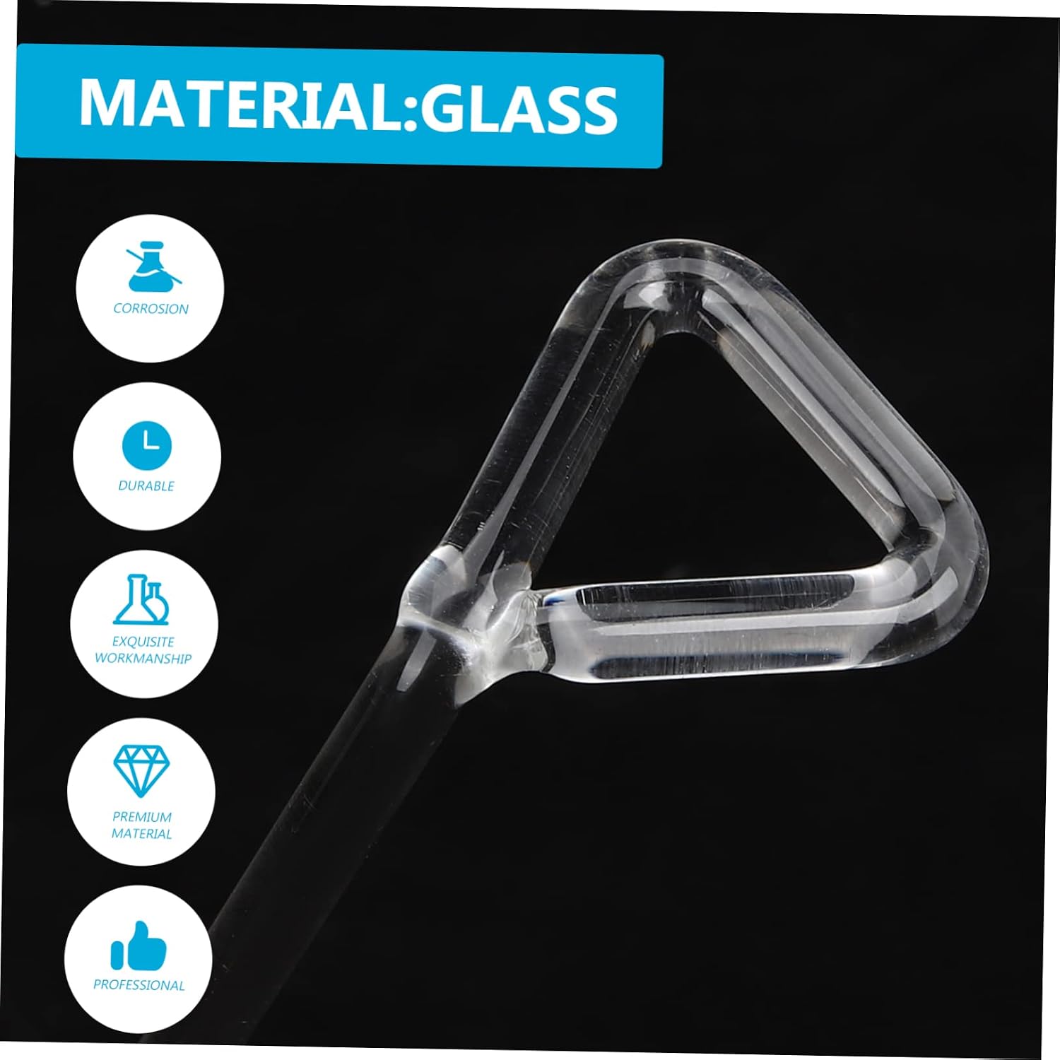 2pcs Triangle Shaped Glass Coating Rod Lab Cell Spreader Tool Scientific Cell Applicator