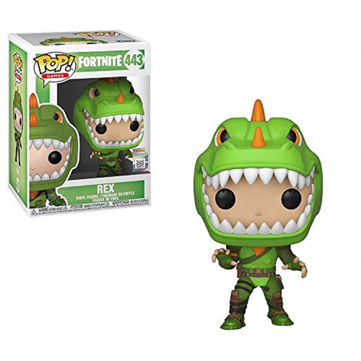 Funko Rex: Fortnite x POP! Games Vinyl Figure & 1 PET Plastic Graphical Protector Bundle [#443 / 34957 - B]