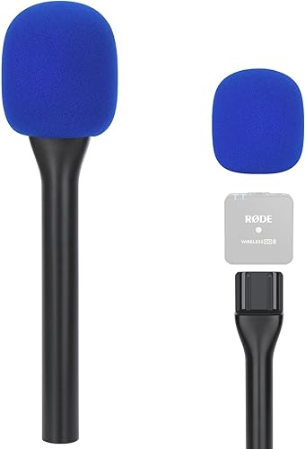 Miniatura 8 de Rode - Soporte de micrófono inalámbrico de mano con filtro pop, soporte para Wireless Go 2/Pro, adaptador de micrófono de entrevista para Go/ME