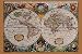Classical World Map Poster 36 x 24in