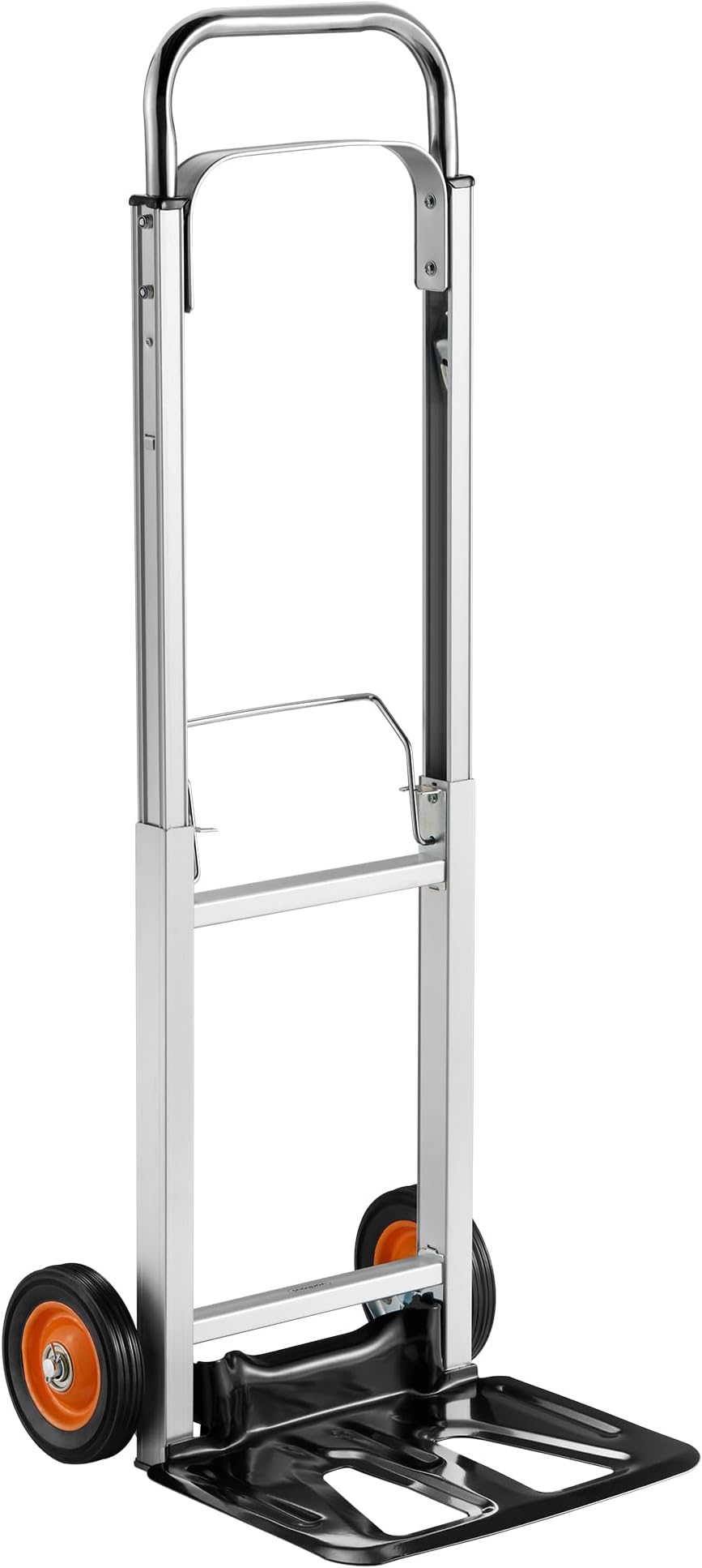 VonHaus Sack Truck Folding Hand Trolley - Industrial Aluminium 90kg Folding Sack Barrow for Convenient Lifting & Moving at Home, Office & Outdoors