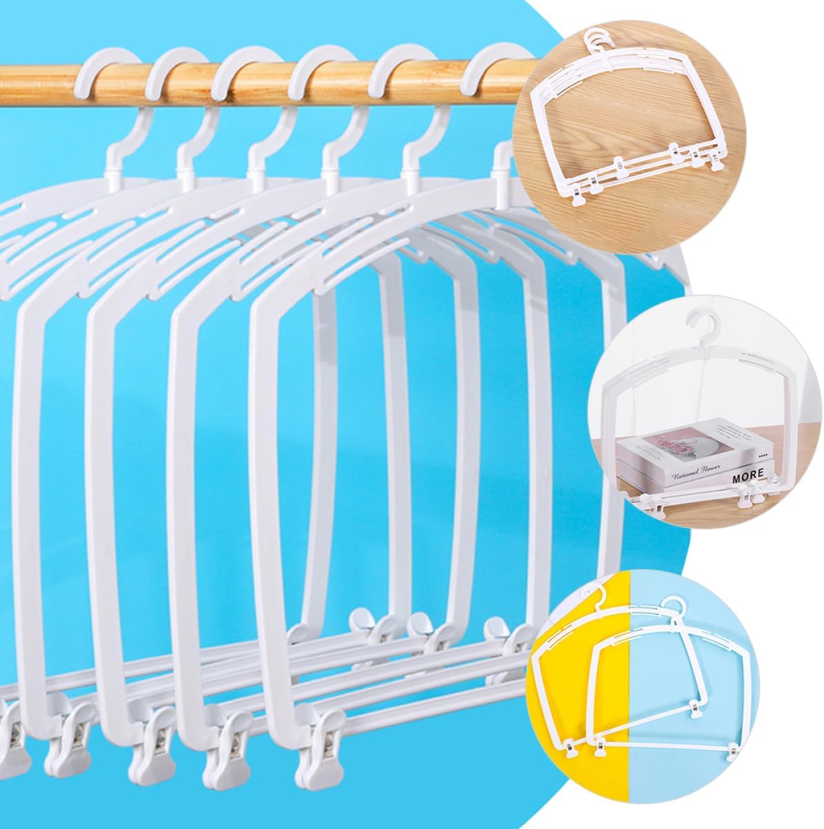 KOMBIUDA Bikini Swimsuit Hanger Plastic Male Trunks Hanger for Display Shop Decoration