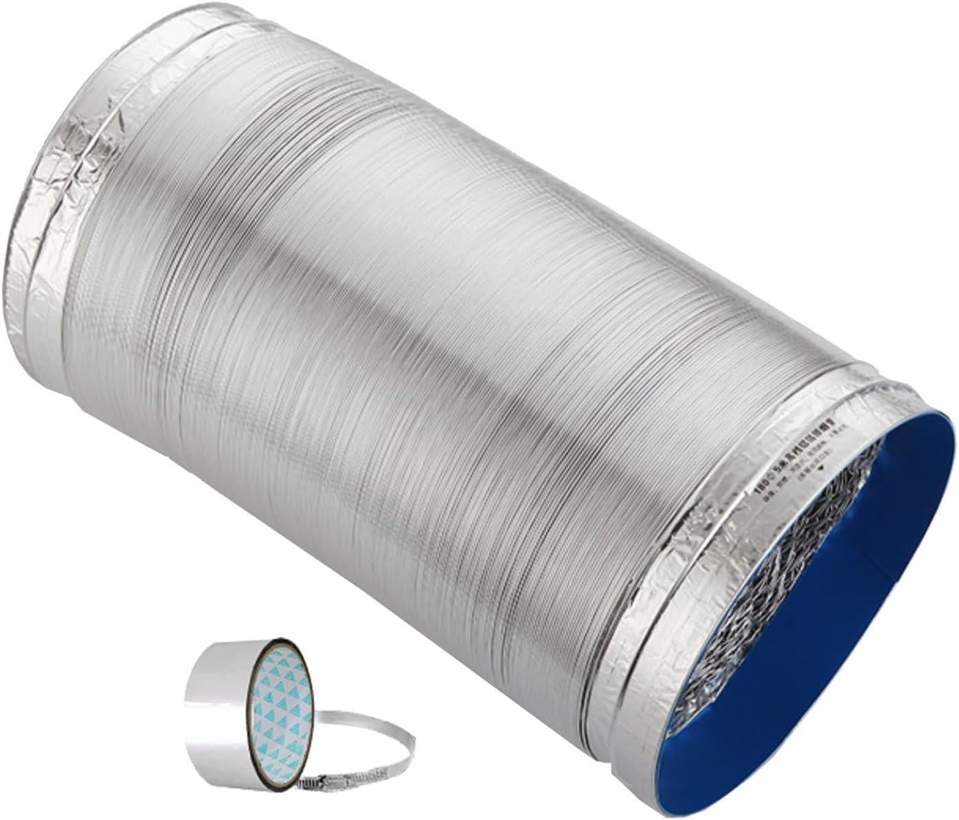 Dryer Vent Hose, Ventilation Fan Exhaust Hose Aluminium Flexible Ducting Stretch Tumble Dryer Vent Kit(1.5m,150mm)