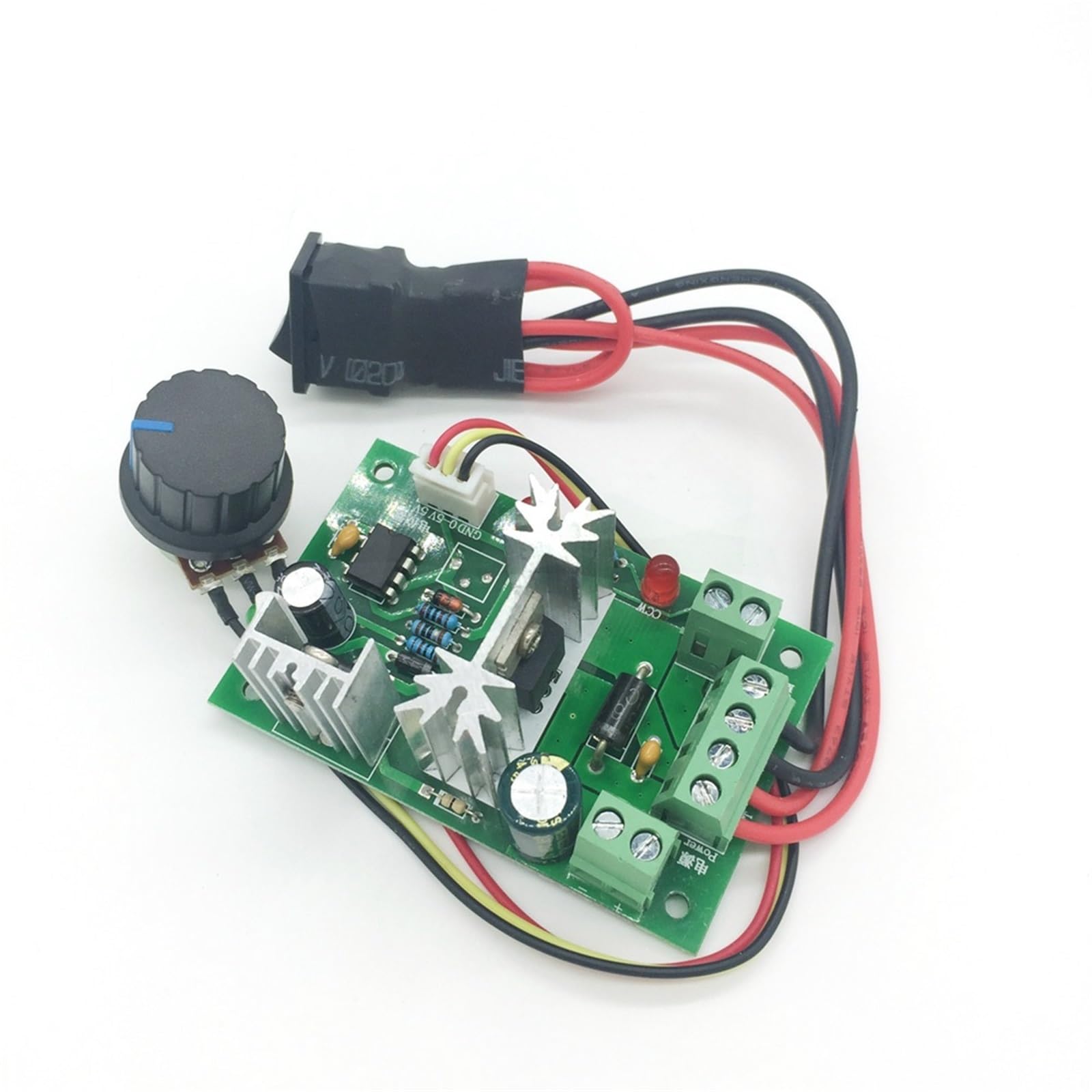 Controlador de velocidad del Motor Pwm CCM6N Dc Pwm for Motor de engranajes Dc 6A 6V 12V 24V 30V controlador de interruptor de inversión positiva 1 Uds