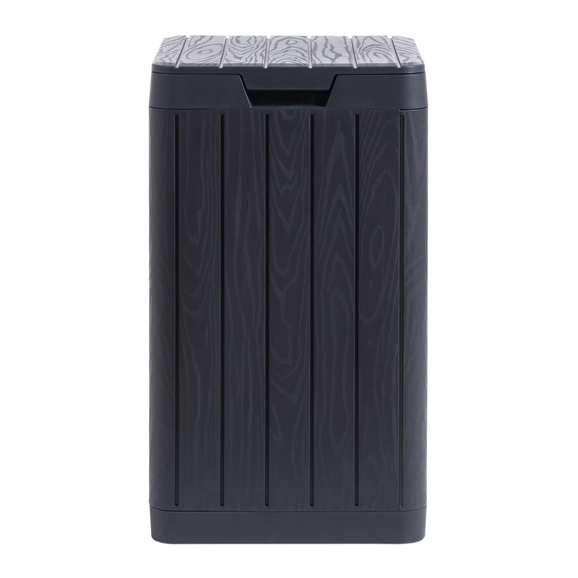TOOMAX - Poubelle de jardin 80 Litres Noire Résine inaltérable Couvercle à pression, PR4731