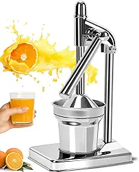 extrator de suco manual, Espremedor de Laranja, Espremedor de Limão, Amassador de Batata, Espremedor de Frutas, Espremedor Laranja, Corpo em Liga de Alumínio + Cabeça de Compressão em Aço Inoxidável