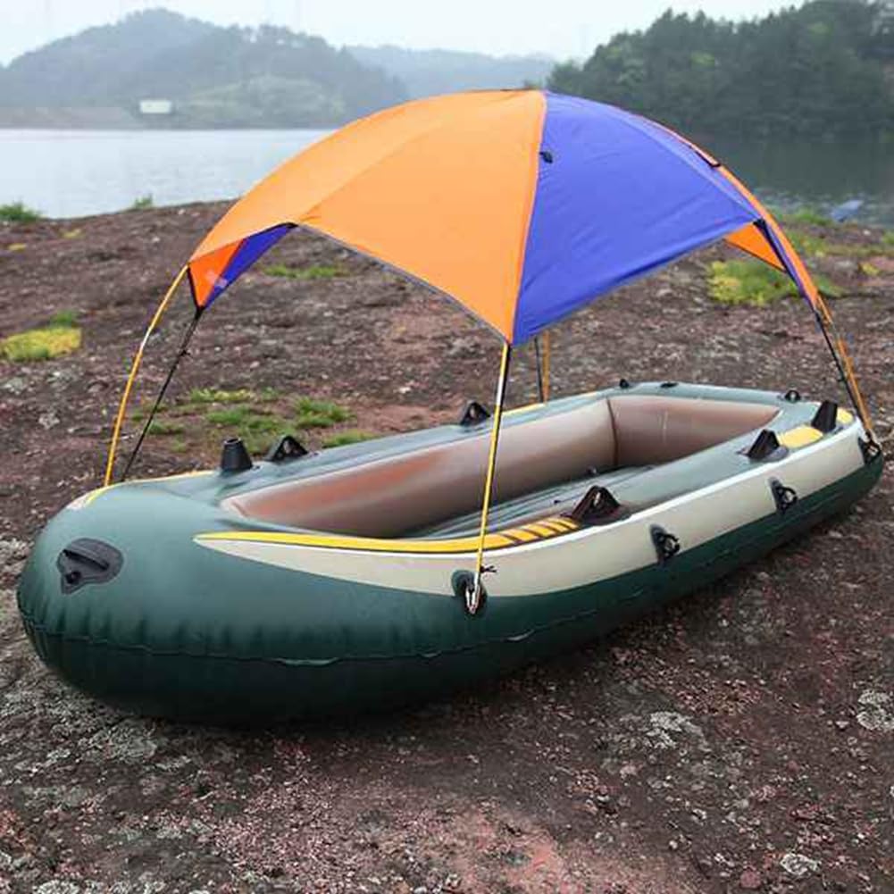 Tendalino per Gommone per 3 Persone Tendalino per Kayak Tendalino per Baldacchino Tendalino per Barca da Pesca Tendalino Antipioggia con Tappetino A Doppio Foro