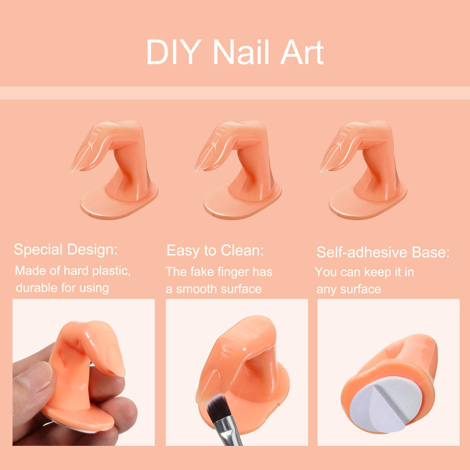Store2508 Nail Art Training Practice Fingers Pack of 20 1