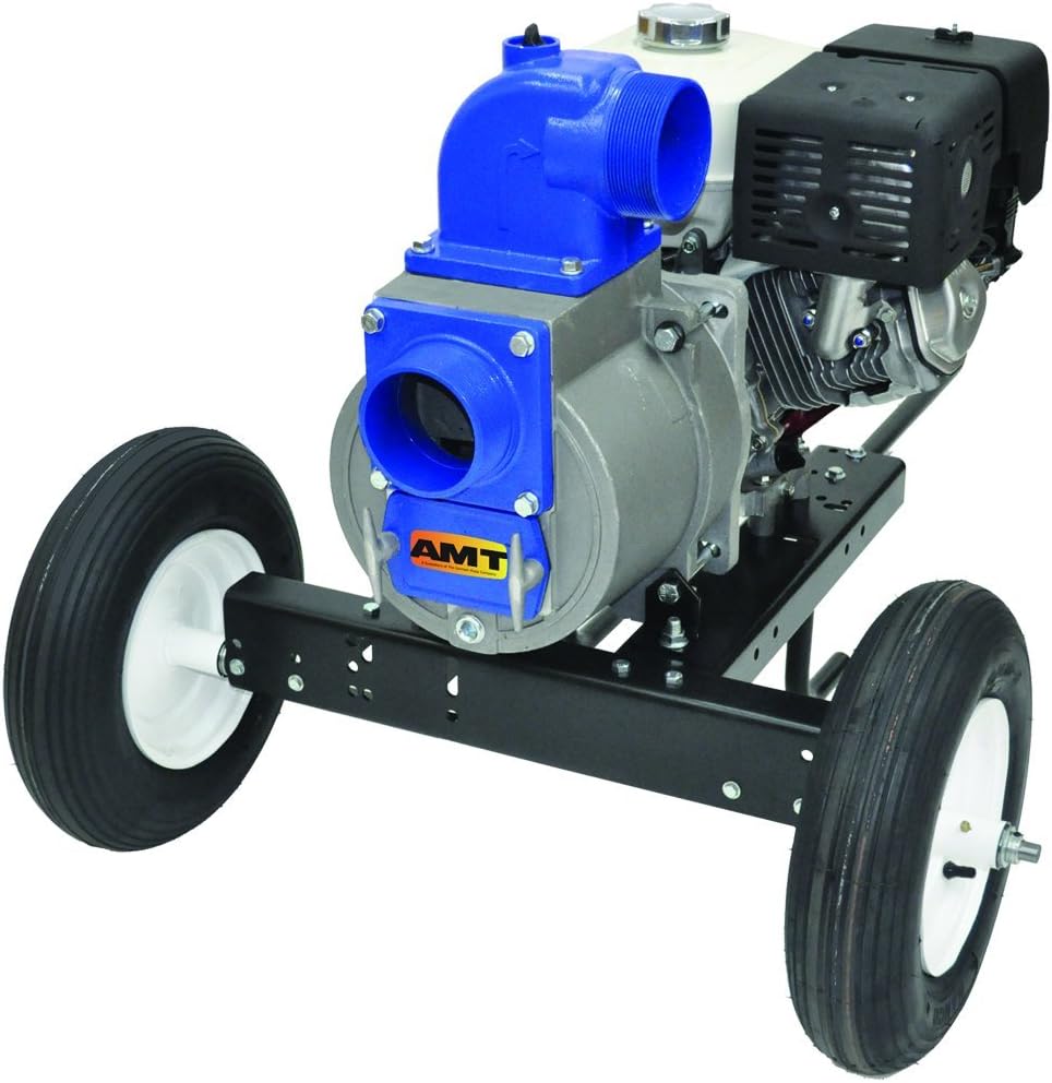 AMT Pump 3994-96 Engine Driven Trash Pump with Honda OHV GX390 Engine, Aluminum, Curve C, 4" NPT Female Suction & Discharge Ports