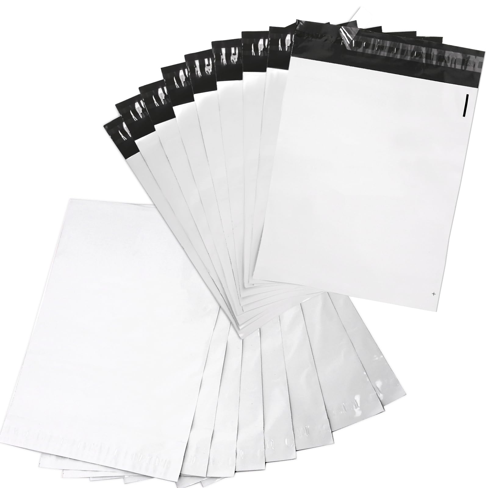 Enveloppe Plastique Expedition 100 pièces, 40X55 cm / 15.75"X21.65" Pochettes d'Envoi Colis Auto-Adhésives,Opaques,Idéales pour Emballage Colis