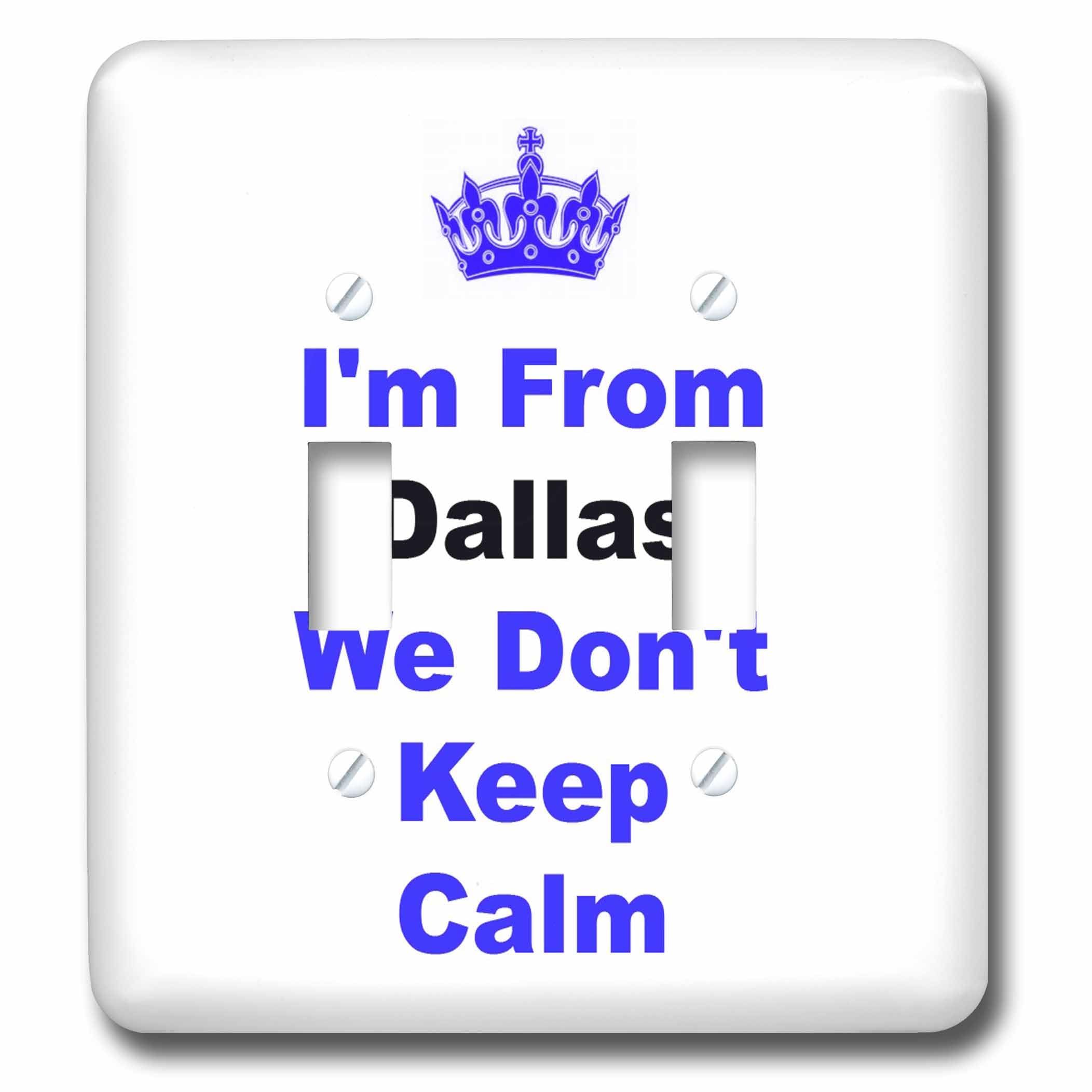 Interruptor doble decorativo de Dallas 3dRose para renovar paredes de salones y pasillos