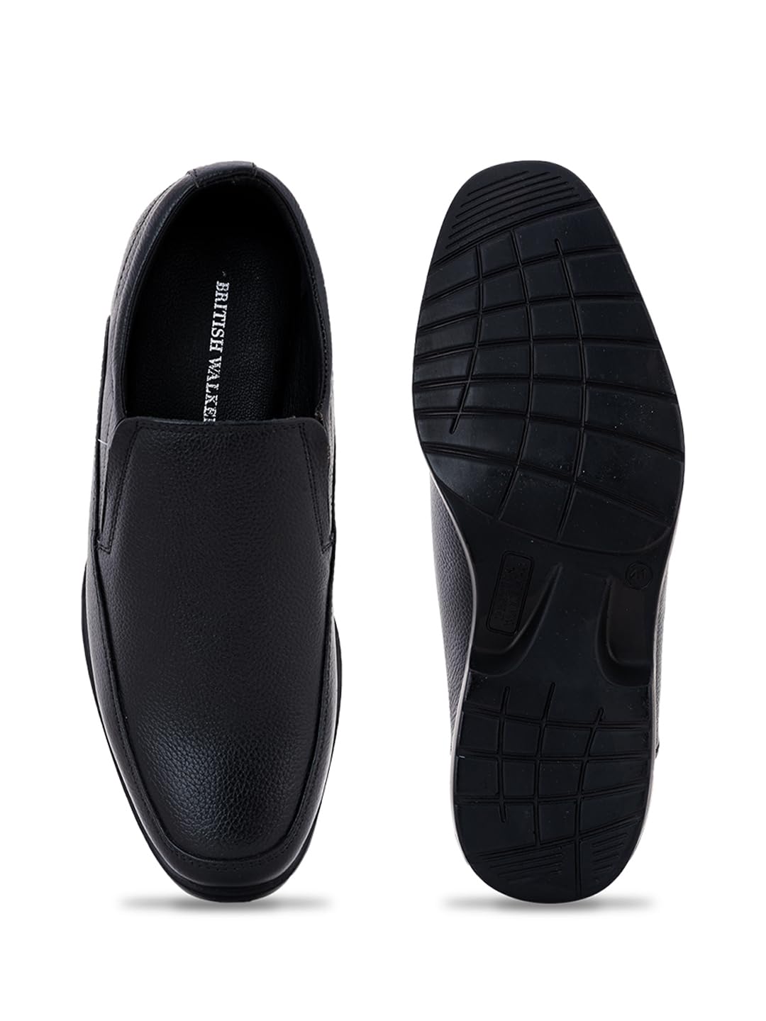 Khadim's Black Leather Loafers Formal Shoe for Men (4832656)-image-35