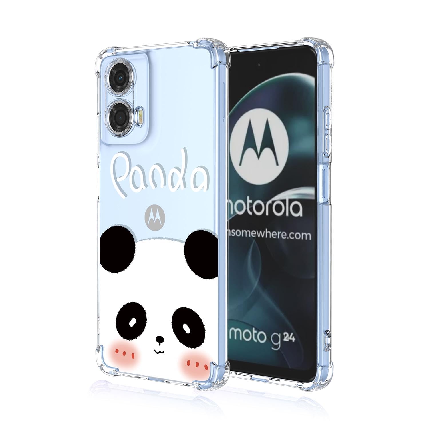 Custodia TEYYOS Per Motorola Moto E13 – Fiore Trasparente Con Angoli Rinforzati, TPU Antiurto
