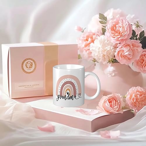 Vista 19 de Divertida taza de café Mimi, novedosa taza de regalo de cumpleaños de Navidad para mujeres, abuela, abuela de nieta o nieto, regalo de taza de té