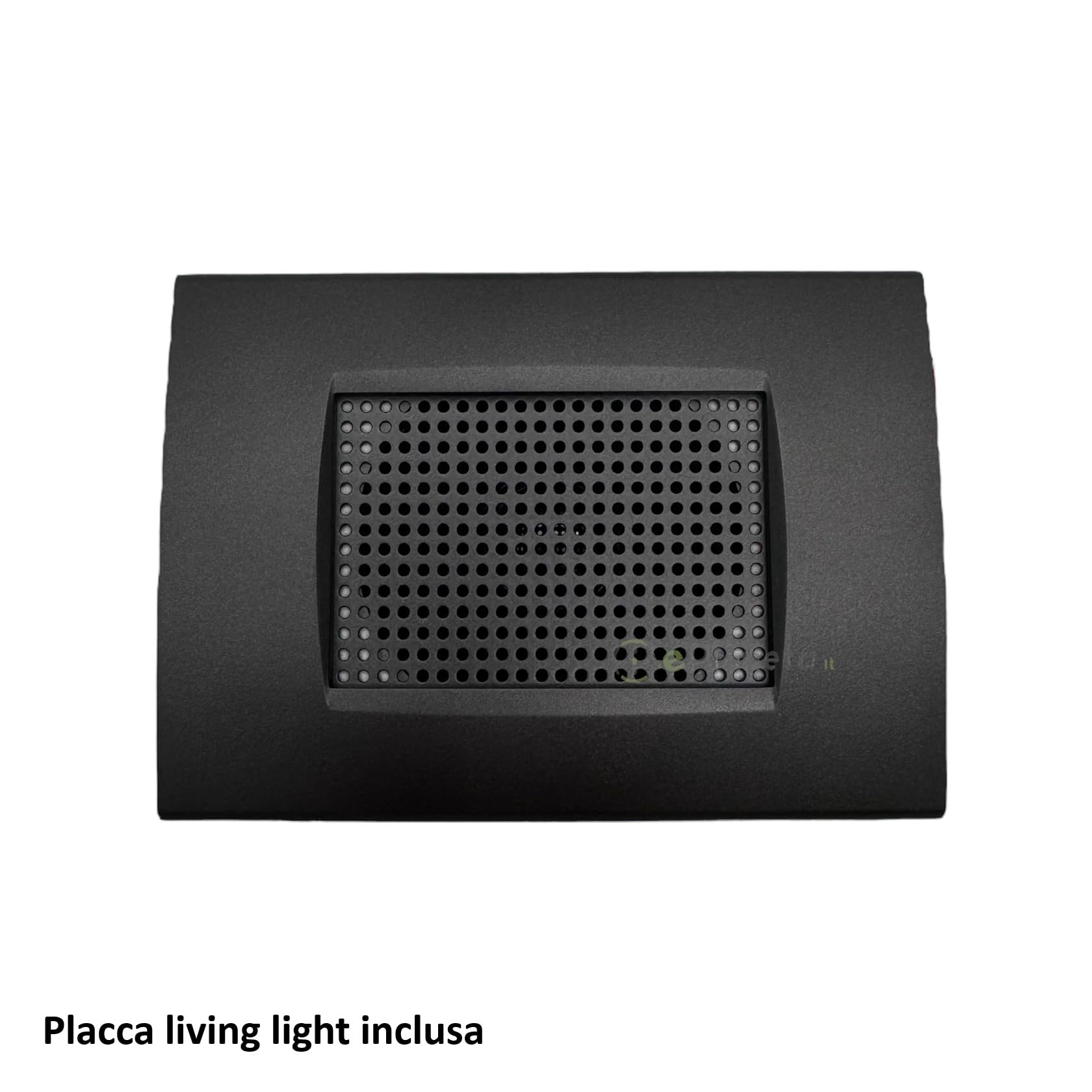 Diffusore audio da incasso LN4703 altoparlante nero placca Living Light per amplificatore