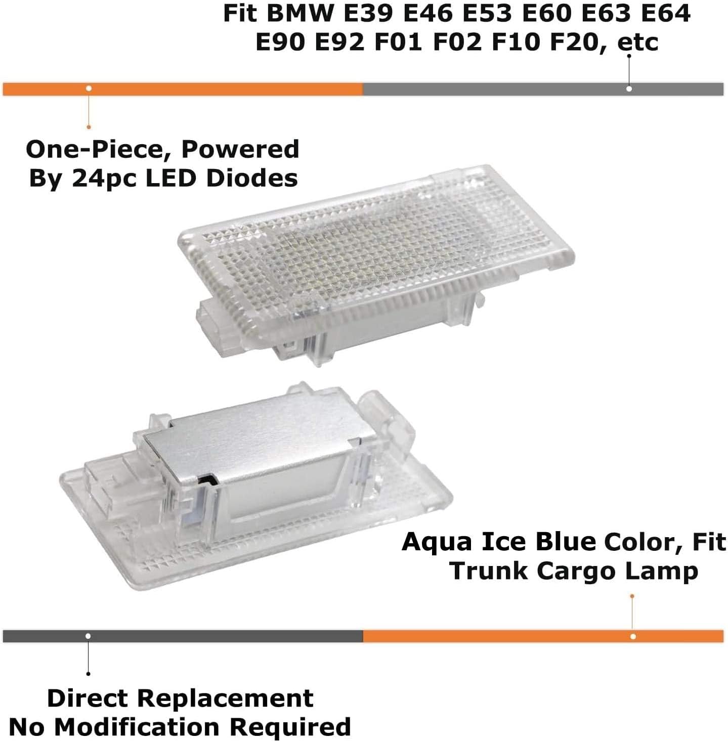 iJDMTOY LED Trunk Cargo Area Light For BMW 3/5/6/7 Series/X1/X5/MINI Cooper image 2