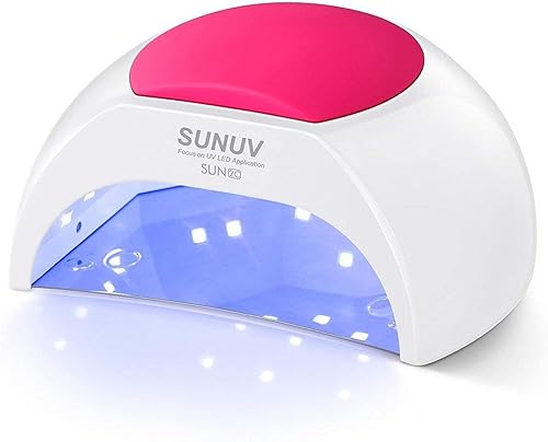 Lámpara para las uñas con 4 ajustes de temporizador SUN2C 48W LED UV de SUNUV sensor para uñas de gel y el curado de las uñas del pie