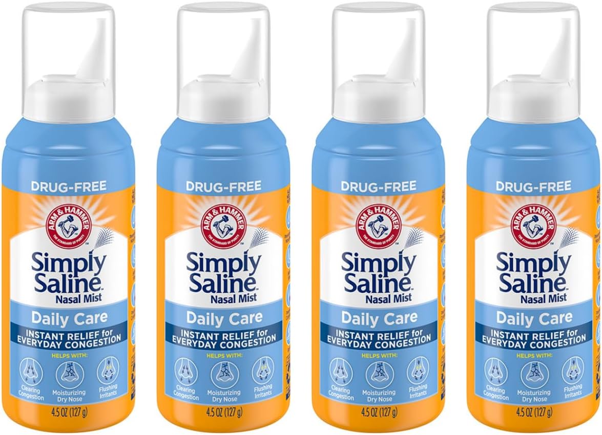 Instant Relief for Everyday Congestion Nasal Mist 4.25 oz (Pack of 4)