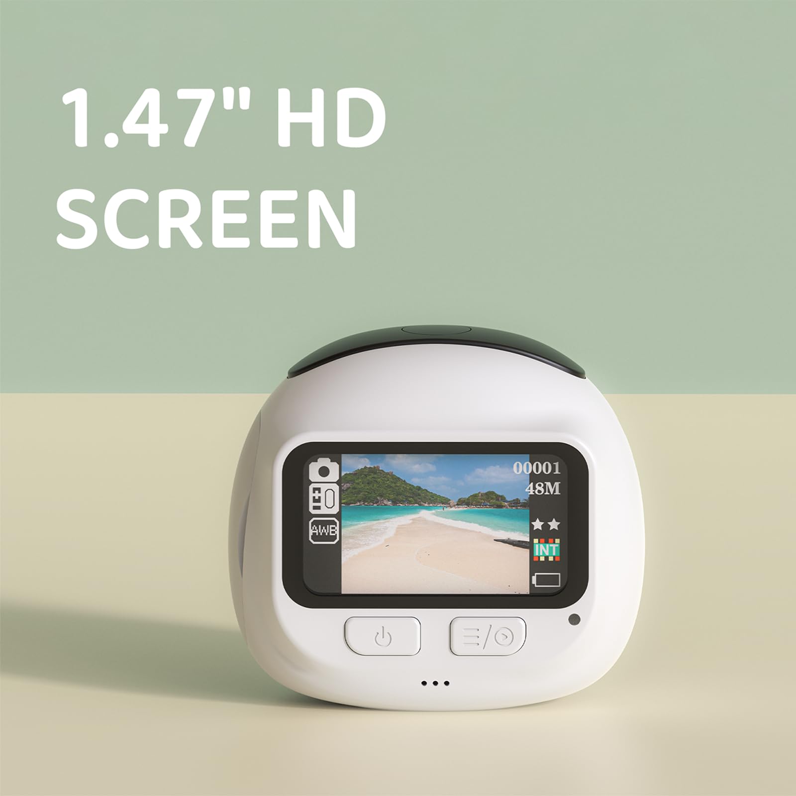 Videocamera compatta da 38 g per giovani Video 1080P e corpo in ABS portatile creativo per fotocamera compatta per studenti