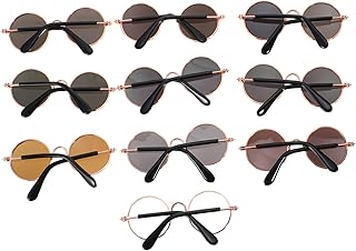 VICASKY 20 Stück Teiliges Runde Sonnenbrillen für Kleine Hunde und Katzen Modische Komfortable Augenschutzbrillen Geeignet für Indoor und Outdoor Aktivitäten im Sommer product image