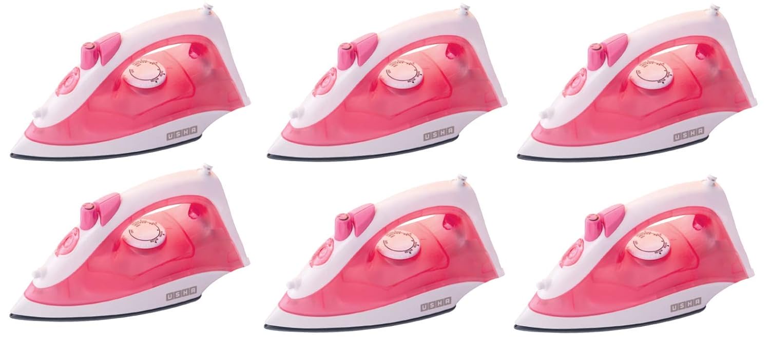 Buy Usha Steam Iron SI3813C 1300W Pink Pack of 6 Online at Low Prices