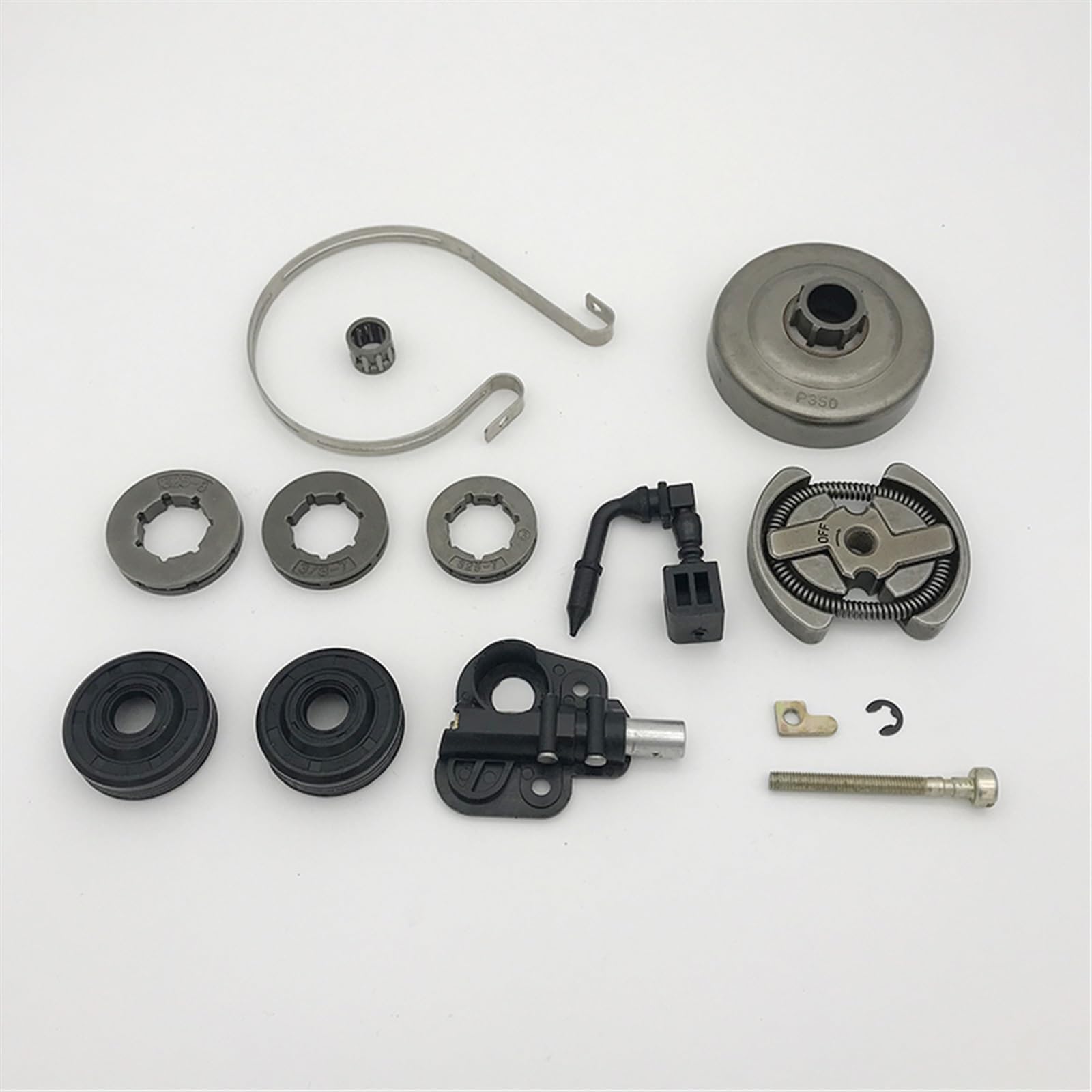 XEBRAD Kit de Bomba de Aceite de llanta de piñón de cojinete de Tambor de Embrague, for Partner, 350 351, ajustador de Banda de Freno, Sello de Aceite, cojinete de Agujas, Piezas de Motosierra Kit de