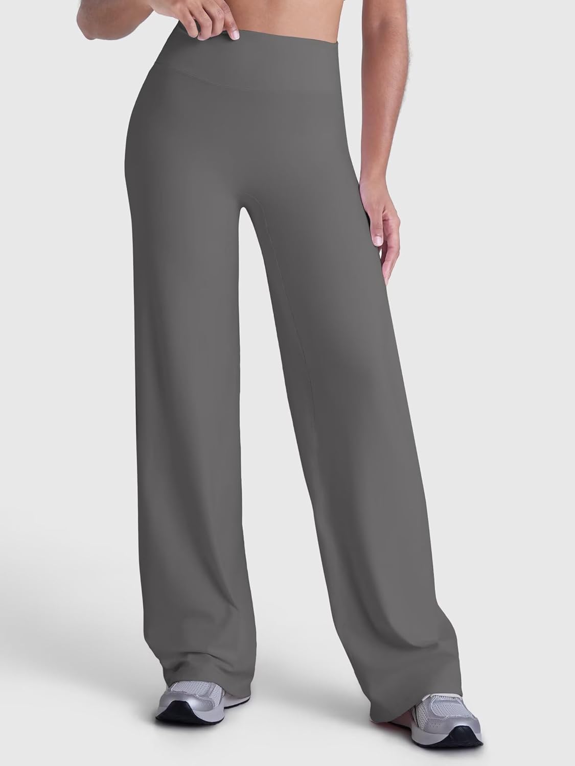 Sunzel Butt Lifting Wide Leg Yoga Pants Women No Front Seam Tummy Control High Waist Booty Gym Workout Straight Leg Bottoms - Image 2