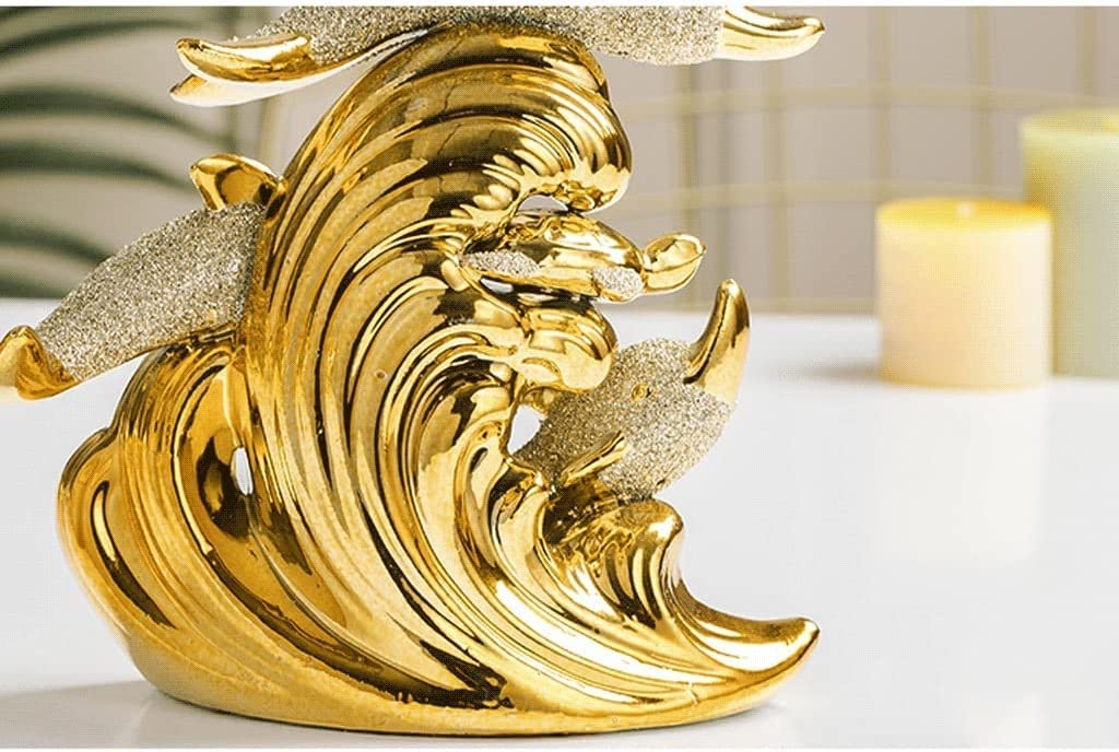 Habiba estatuas Estatua de Animal Dorado, Adorno de Escritorio, Muebles para el hogar, Escultura Elegante de Lujo a la Moda, figurita de Arte Creativo Único