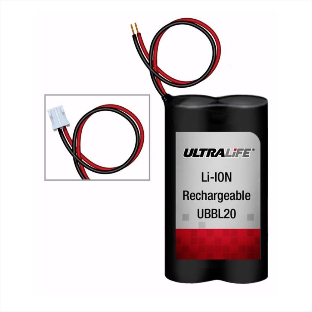 Ultralife 7.2V 2.4Ah Li-Ion Rechargeable 2S1P Battery with Wire Leads